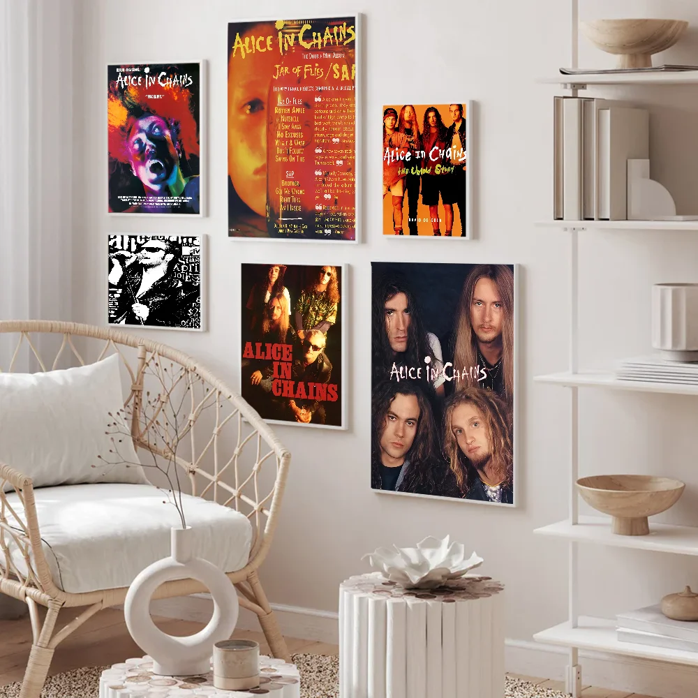 A-Alice I-In C-Chains хорошее качество принты и постеры водостойкая бумажная наклейка