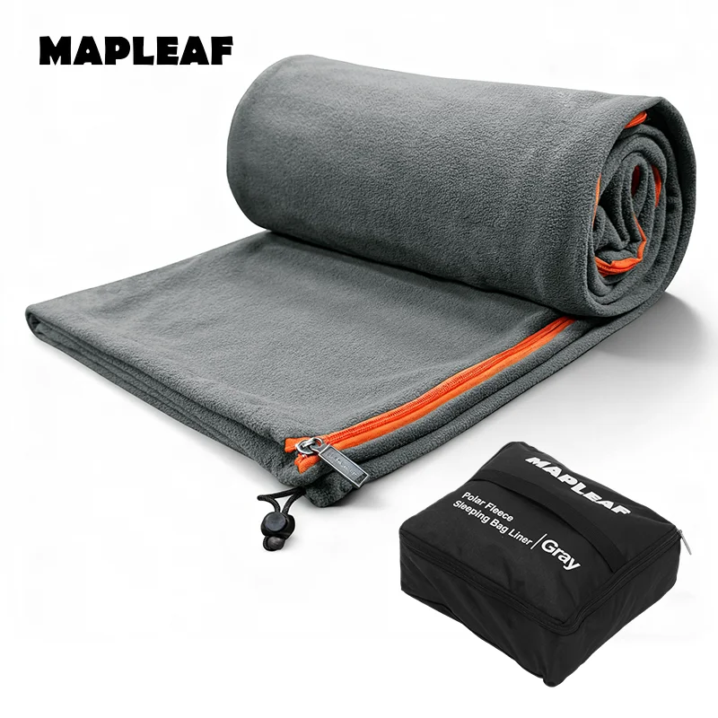 Фото Утеплитель для спального мешка MAPLEAF из полярного флиса 185*80 см, ультралегкий, зимний, для кемпинга и дома, изоляционное одеяло от грязи №1