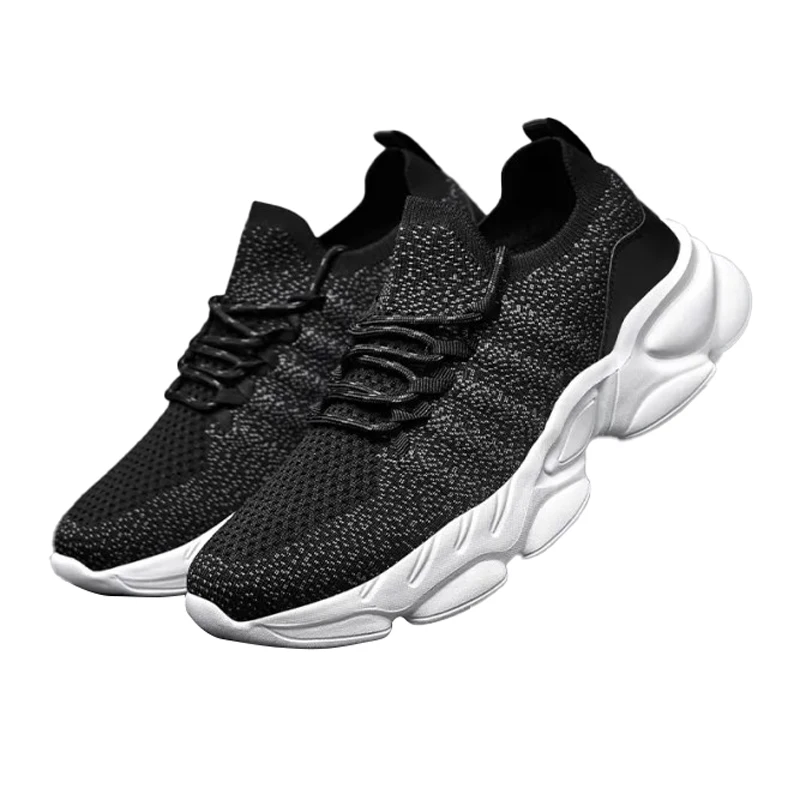 

Новые модные туфли DAFENP, мужские удобные повседневные мужские туфли, дышащие кроссовки для бега, Корейская версия, летающие тканые мужские к...