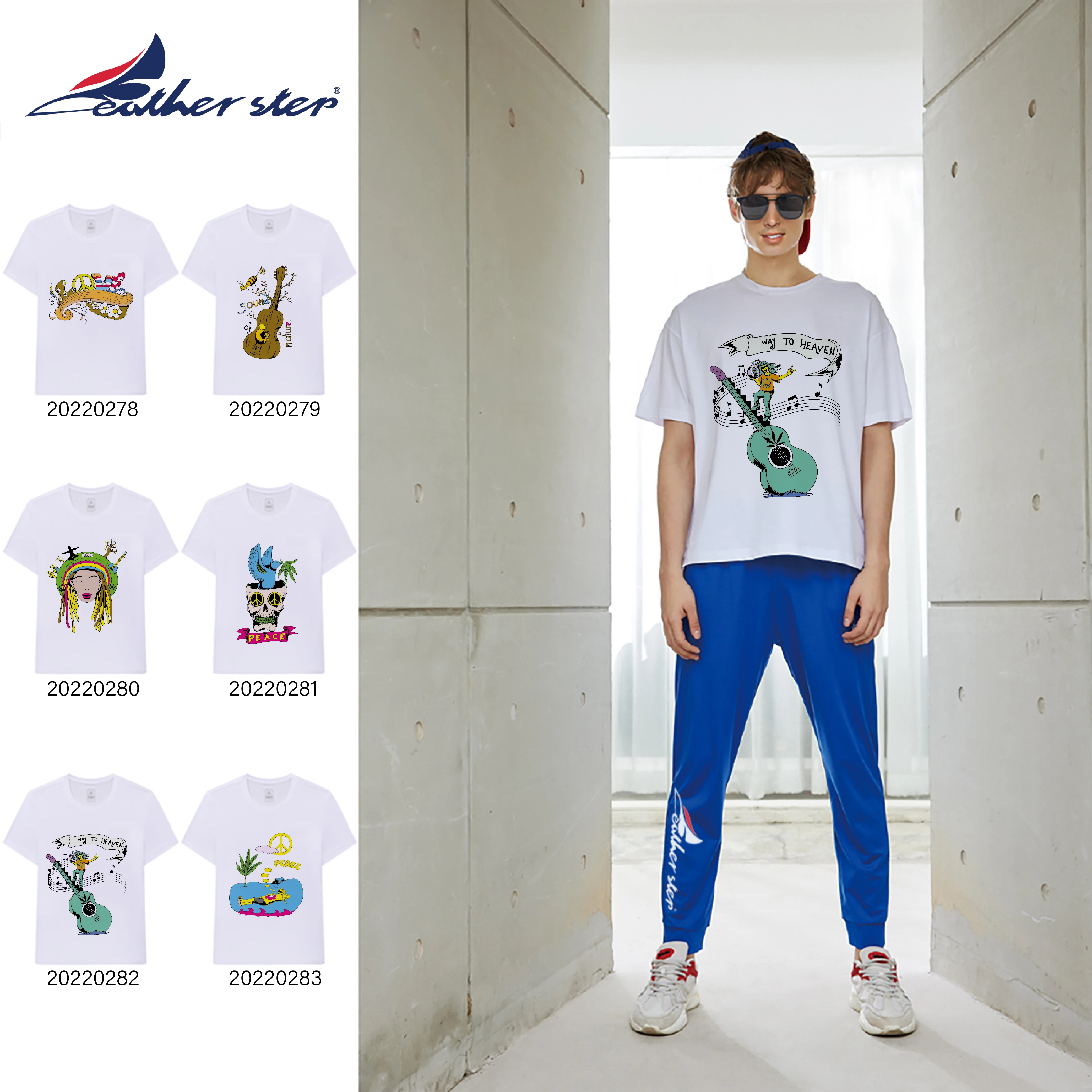 

Feather Step Peace Love T Shirt Summer Women Short Sleeve Leisure Top Tee Casual Ladies Female T Shirts Man Clothing Custom Made