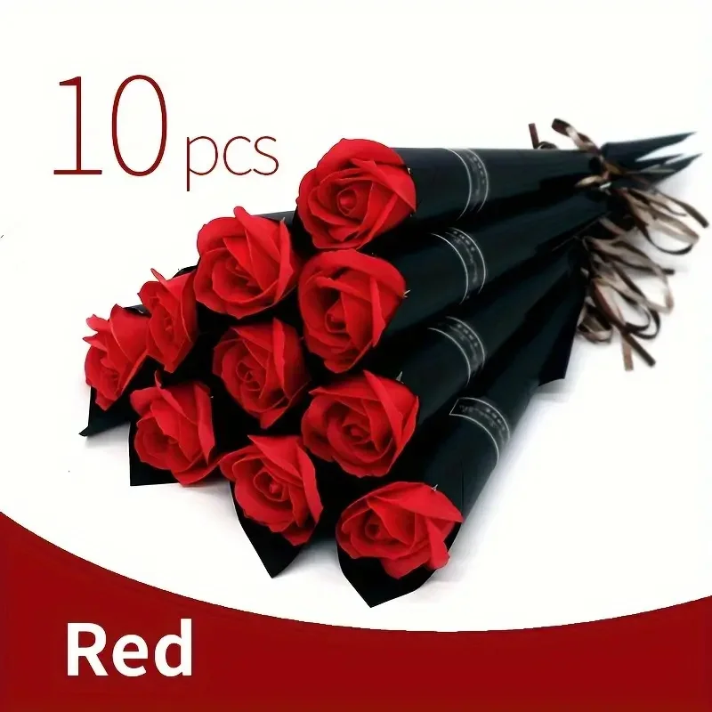 Мыло в виде Розы 10 шт. для Дня матери