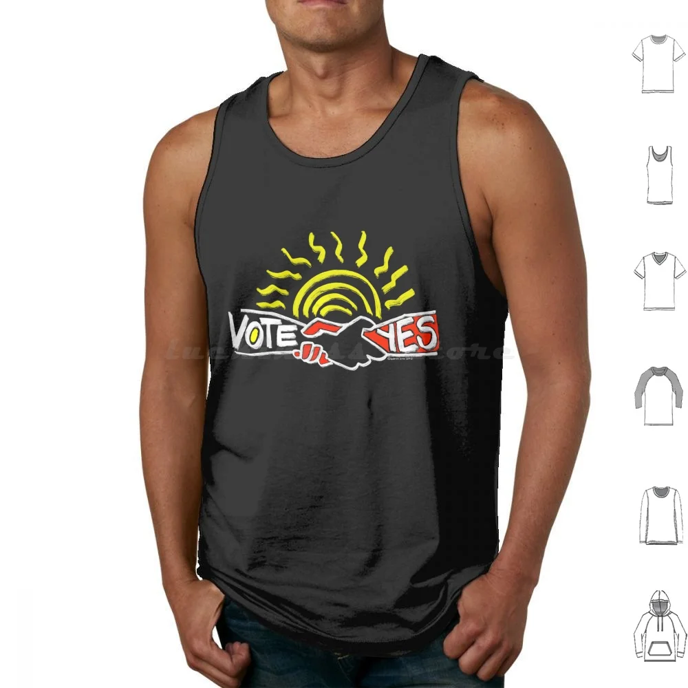 

Vote Yes Voice To Parliament Campaign Tshirt 2023 Tank Tops Vest Sleeveless Vote Yes Yes 23 Voice To Parliament Australian