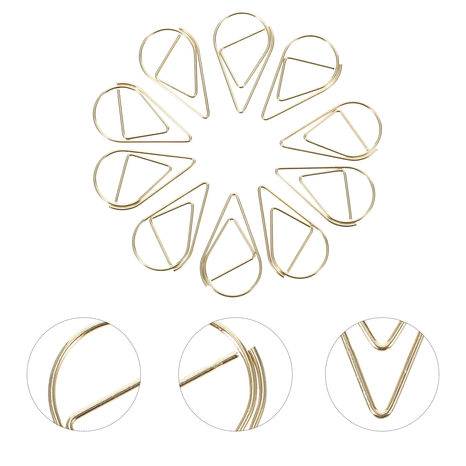10 шт. скрепка для бумаг офисная булавка декоративные зажимы купюр книга золотые