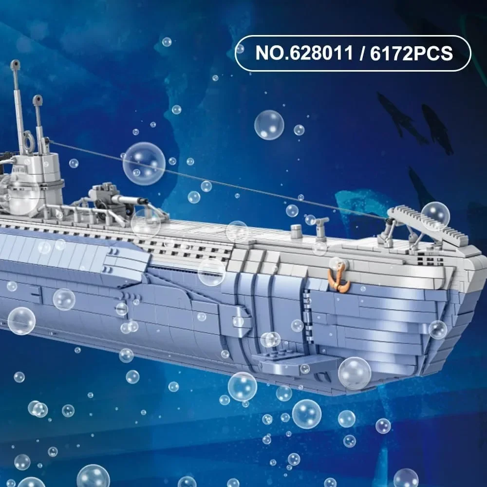 Военное оружие времен Второй мировой войны MOC 628011 вибрическая подводная лодка