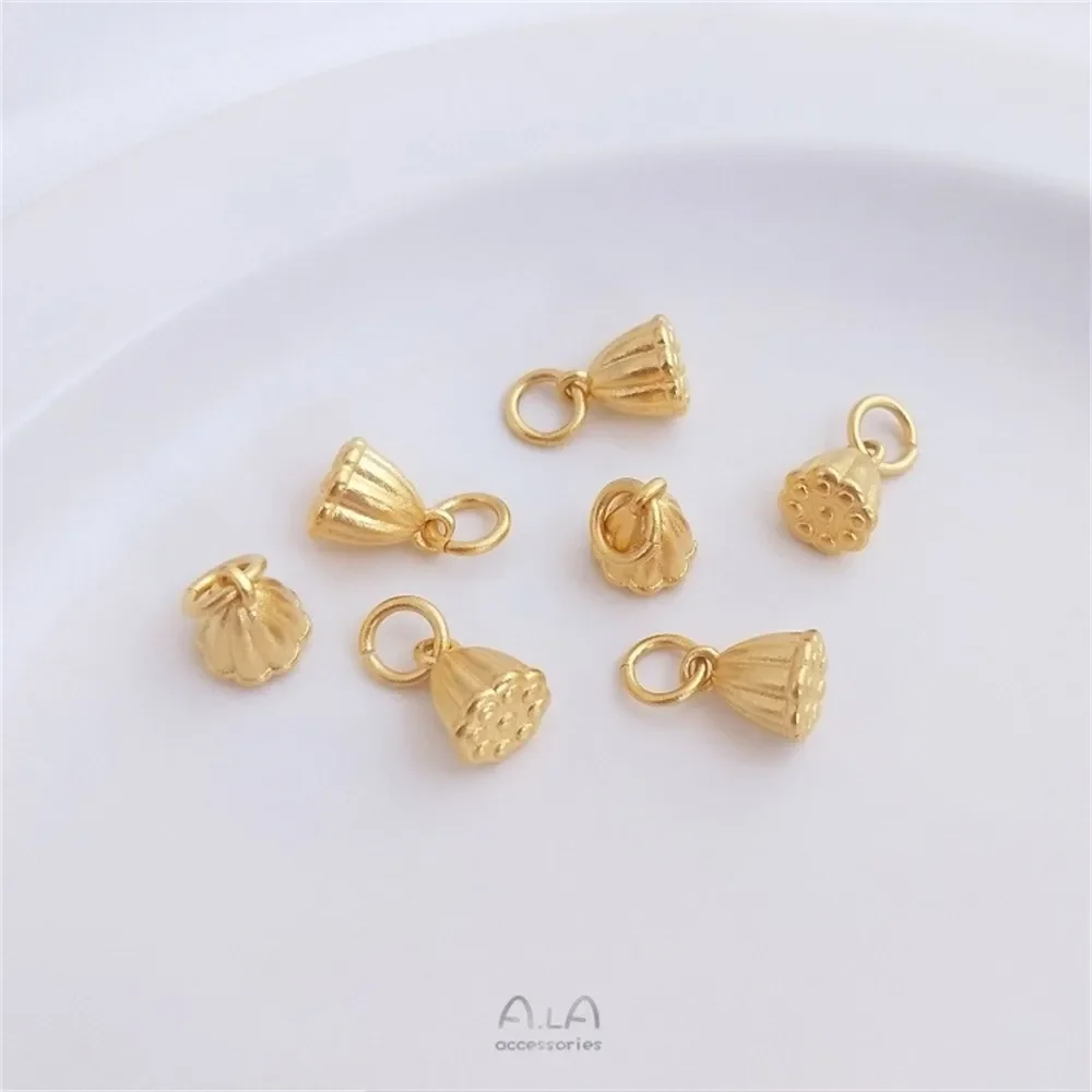 Vietnamese Gold Placer II Huanlianpeng Transshipment Pendant Diy Hand-woven Red Rope Bracelet Accessories K166