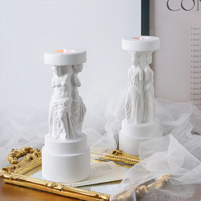 Roman Column Pilla Candlestick  Tea Light Stand Home Wedding Decoration Table Ornaments