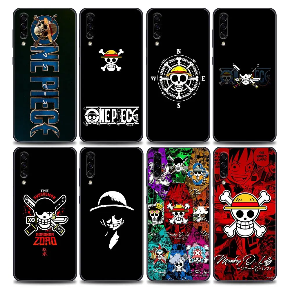 

Japanese Anime One Piece Logo Phone Case for SamsungA10 e S A20 A30 A30s A40 A50 A60 A70 A80 A90 5G A7 A8 2018 Soft Silicone