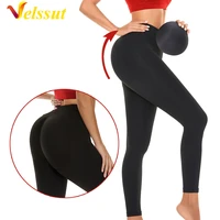 velssut butt lifter leggings for women slimming push up yoga pants mid waisted hip ehancer body shaper shapewear fitness sports
