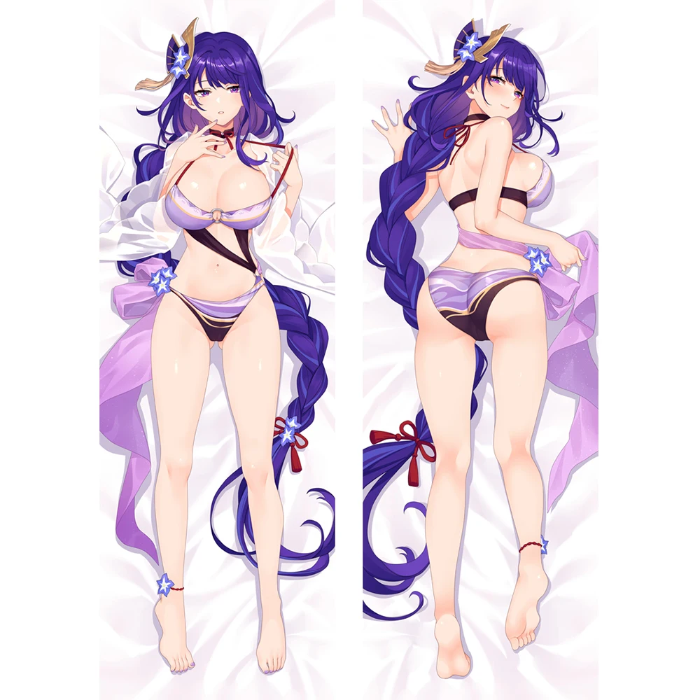 

Подушка Dakimakura Genshin Impact Raiden Ei, аксессуары для косплея, обнимания тела, подарки