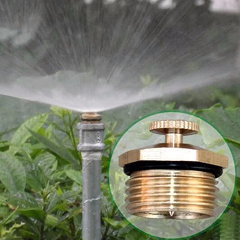 

1/5PC 1/2" Brass Micro Sprinkler 360 Degree Adjustable Atomizing Nozzles for the Garden Agriculture Sprinkler Irrigation Cooling