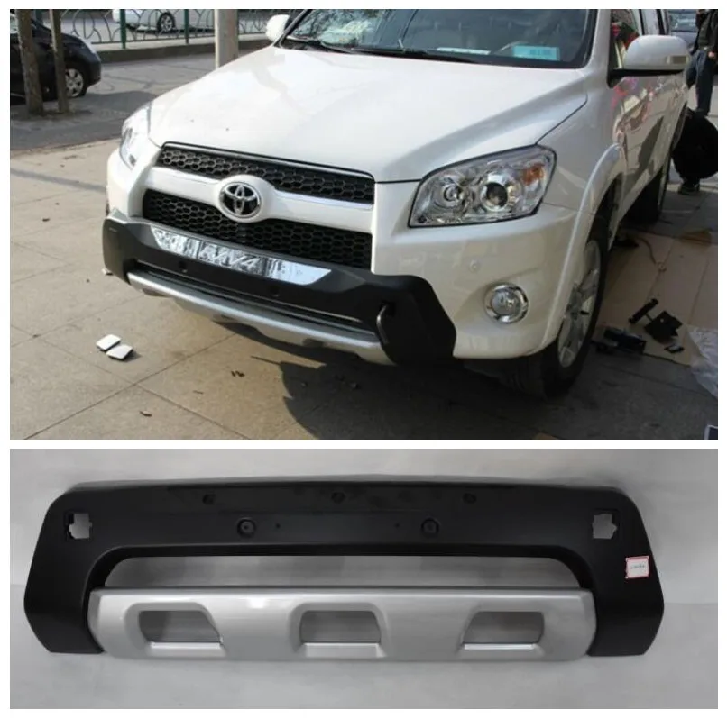 

Fits For Toyota RAV4 2012 2013 High Quality ABS Front +Rear Car Bumper Diffuser Protector Guard Skid Splitters Plate