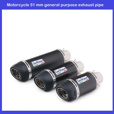 51 мм выхлопная труба для мотоцикла Honda Yamaha Kawasaki R1 R3 Kawasaki Z900Z1000 Little ninja400 250 Benali 502C GSX250 K8