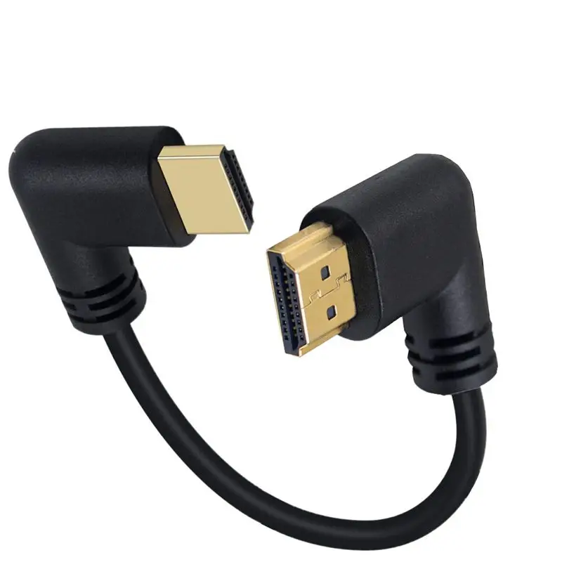 Кабель HDMI 4K 3D с двумя разъемами HDMI, угловой (90 градусов) с левой стороны, с разъемом HDMI (штекер) и разъемом HD (штекер) с правой стороны, для DVD, PS3, ПК (art.: 3920d29020362) - 3920d29020362