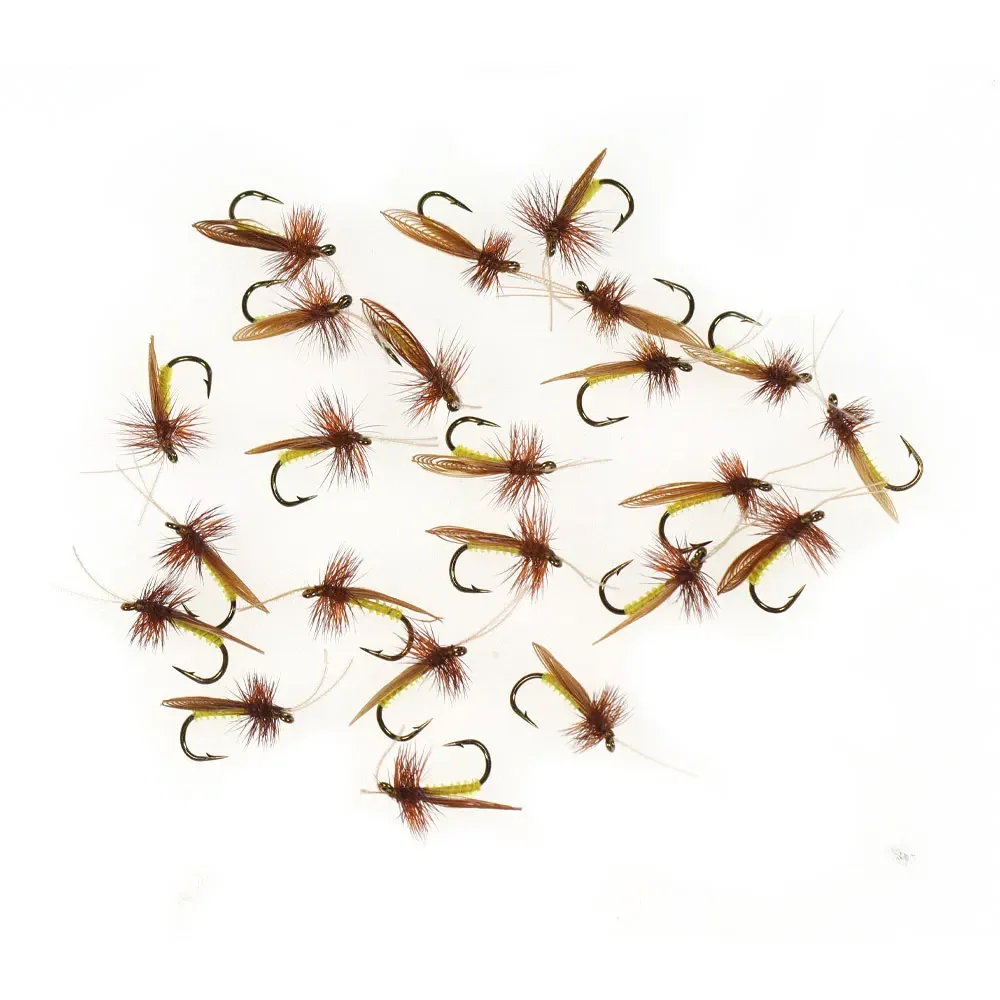 Bimoo Caddisfly Sedge Мушки для ловли форели 6 шт.