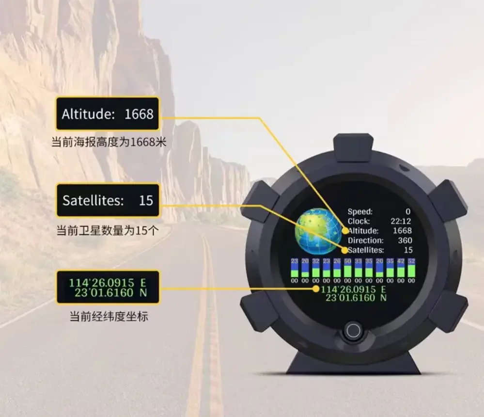 Многофункциональный GPS-транспортир Инклинометр с углом наклона и широтой