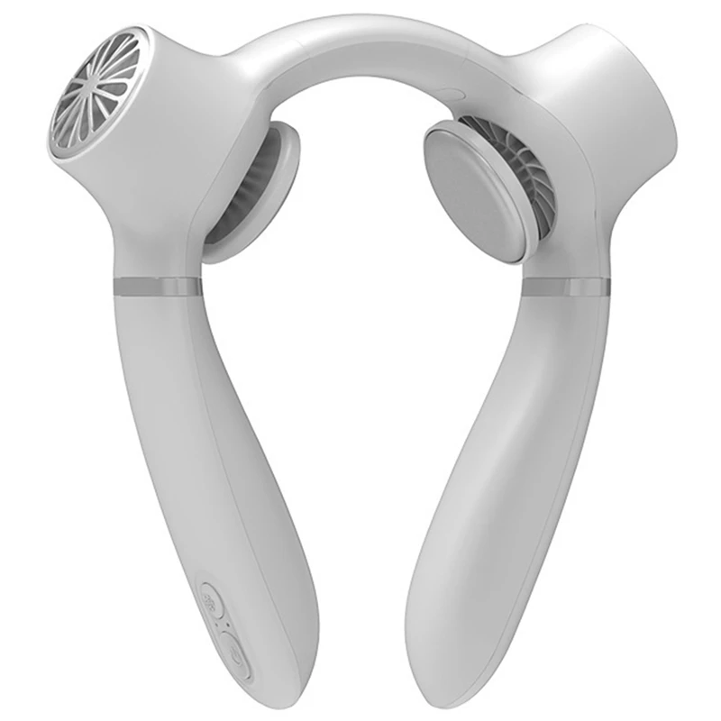 

New Rechargeable Hanging Neck Fan With Double Heat Sink Silent Air Conditioner Rechargeable Holiday Essential