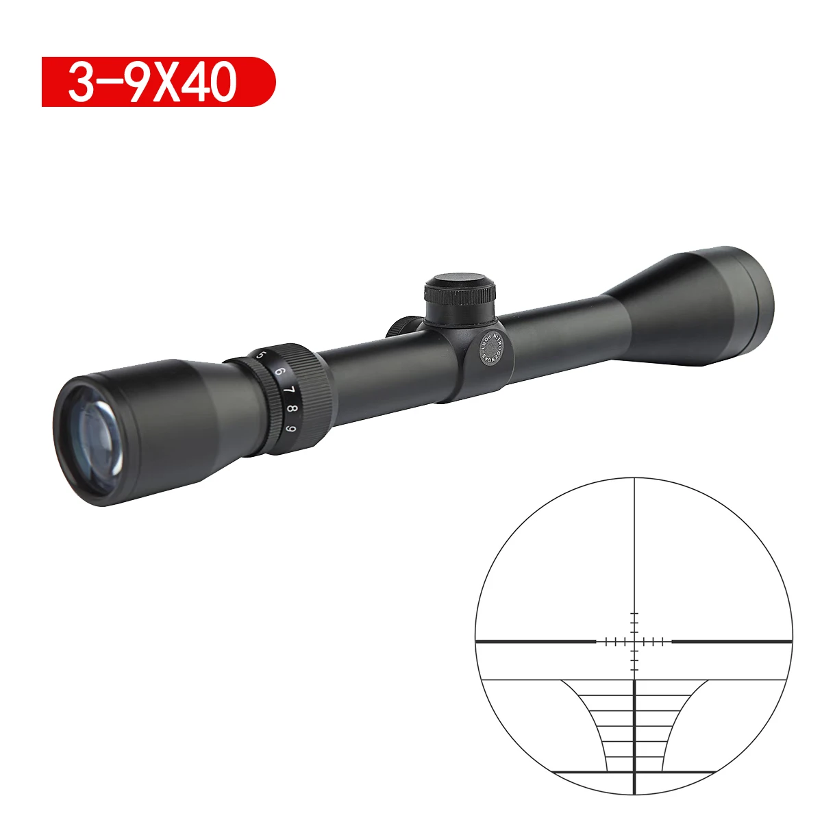 

3-9x40 Hunting Scopes Optics Rifle Scopes Tactical Riflescope Airsoft Air Guns Sniper Rifle Scope