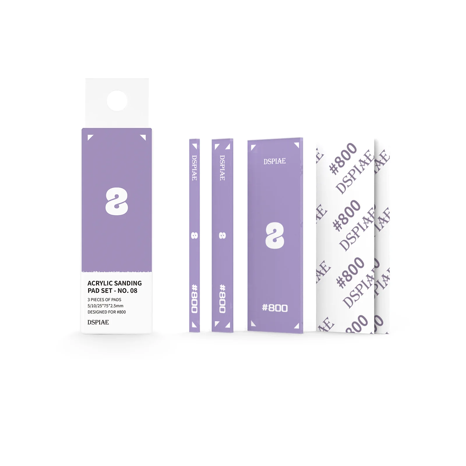 Акриловая шлифовальная пластина со встроенной конструкцией DSPIAE PT-SP 5 цветов