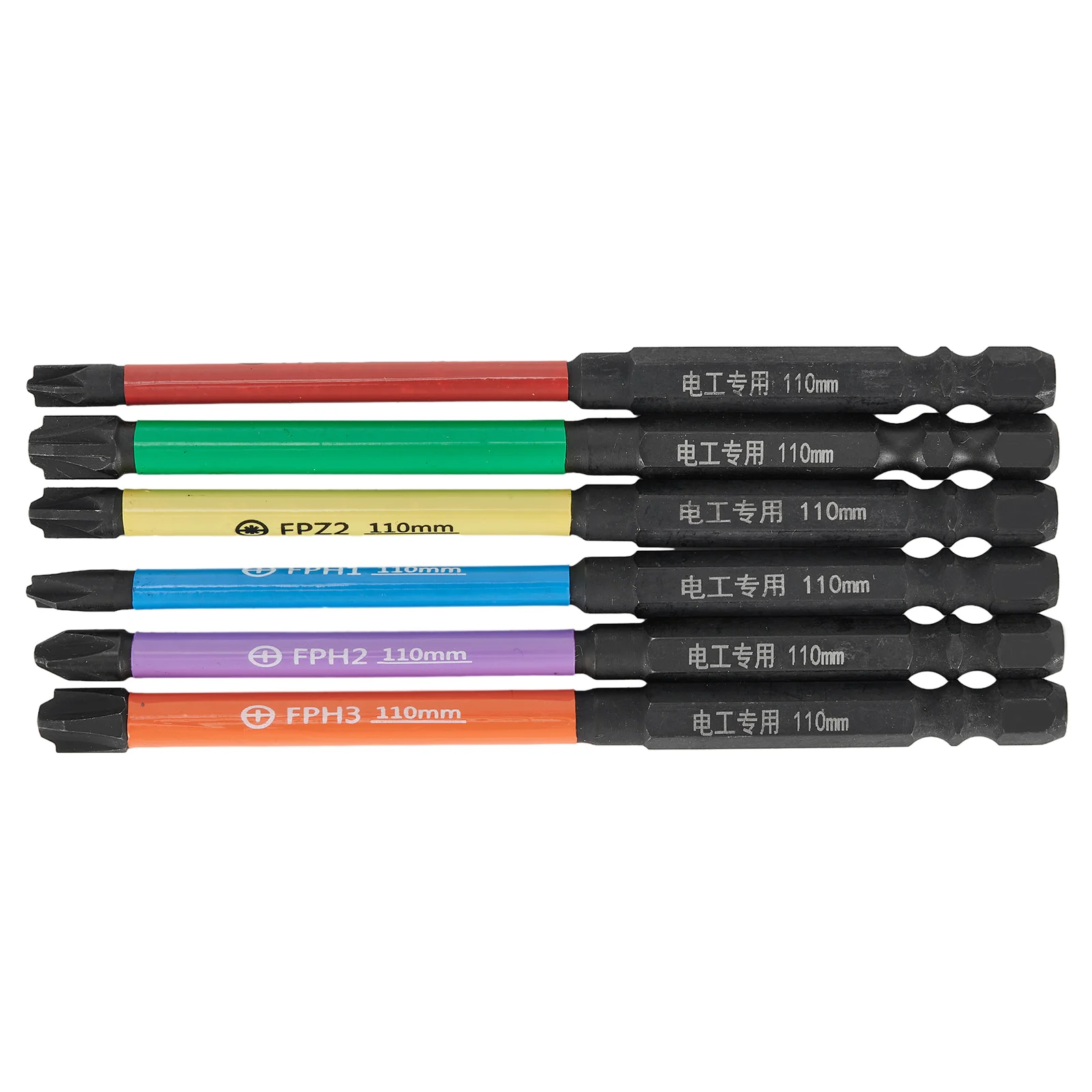 6 шт. 110 мм магнитная специальная шлицевая крестовая отвертка для электрика FPHFPZ