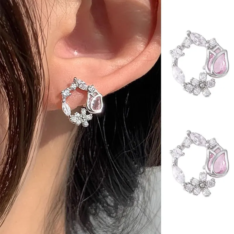 

Женские серьги из серебра 100% пробы, с цирконом