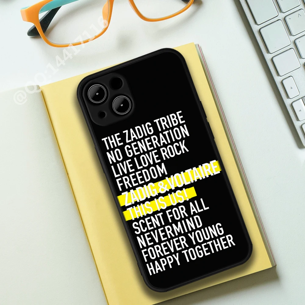 Модный чехол для телефона iphone 11 12 13 Pro Max mini X XR XS MAX 7 8 plus Zadig &amp V 6s 6 2020 se |