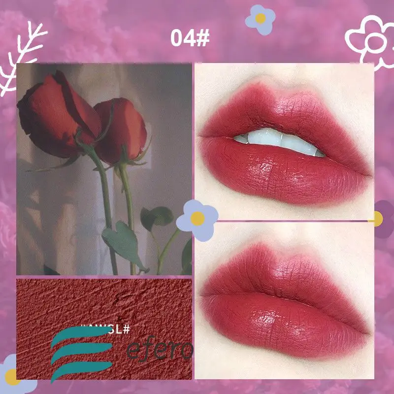 

Помада-карандаш с цветами на удачу, помада, молочный чай, натуральный цвет, матовая помада, макияж губ TSLM1