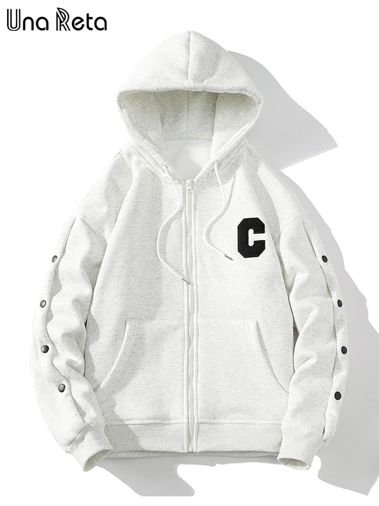 

Мужская толстовка с принтом Una Reta, уличная Толстовка размера плюс, пуловер, спортивный костюм Harajuku, цельная толстовка с граффити