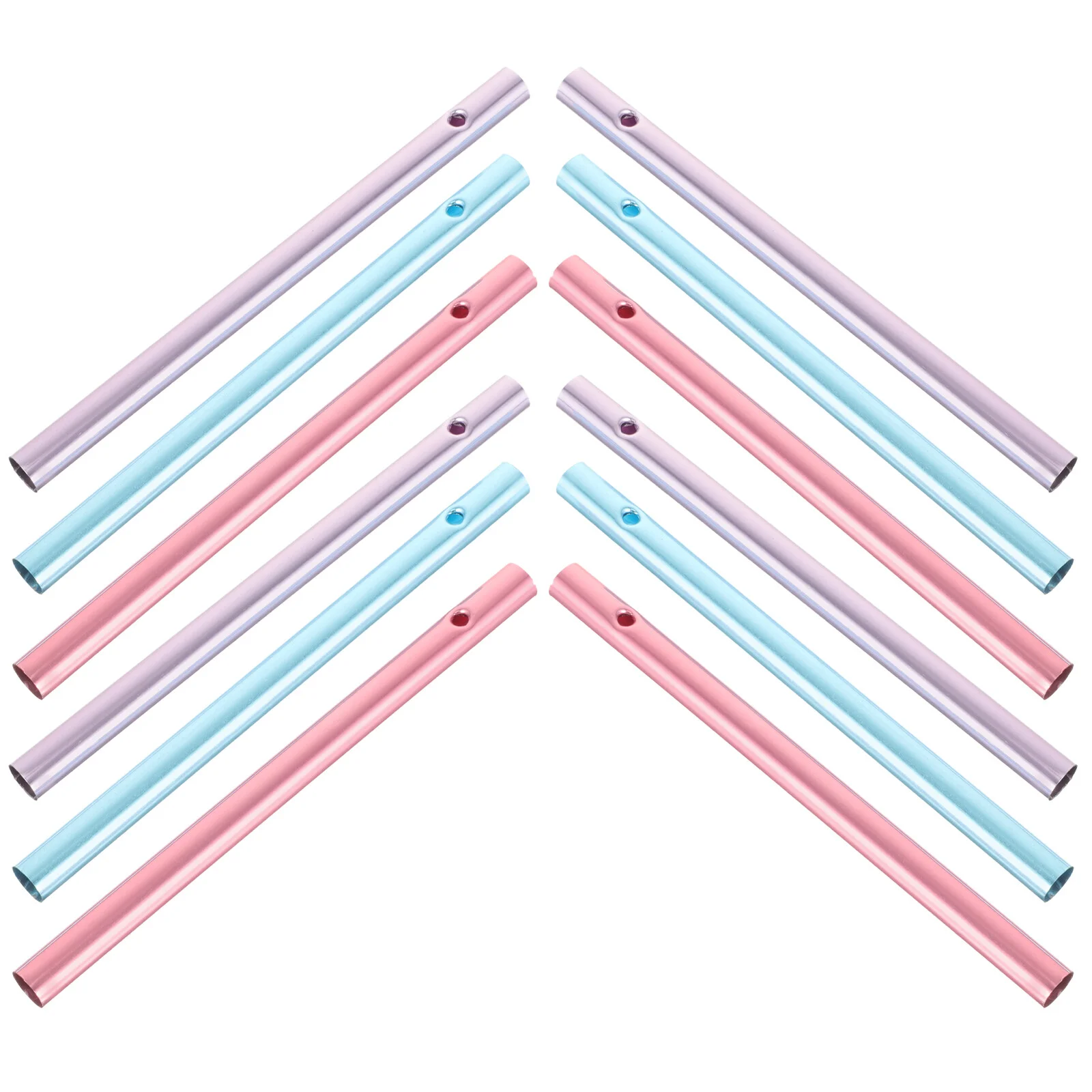 

12 Pcs Air Traffic Control DIY Accessory Chime Tube Tools Chimes Metal Kids Plaything Pipe