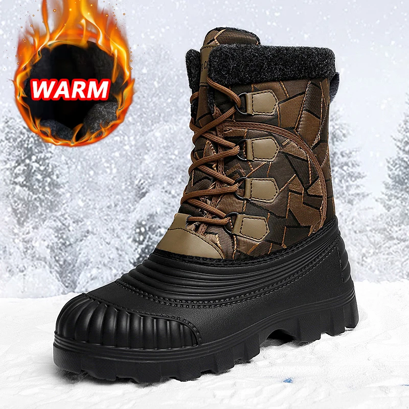 Warm Outdoor Snow Boots Waterproof Hunting Boots Working Boo