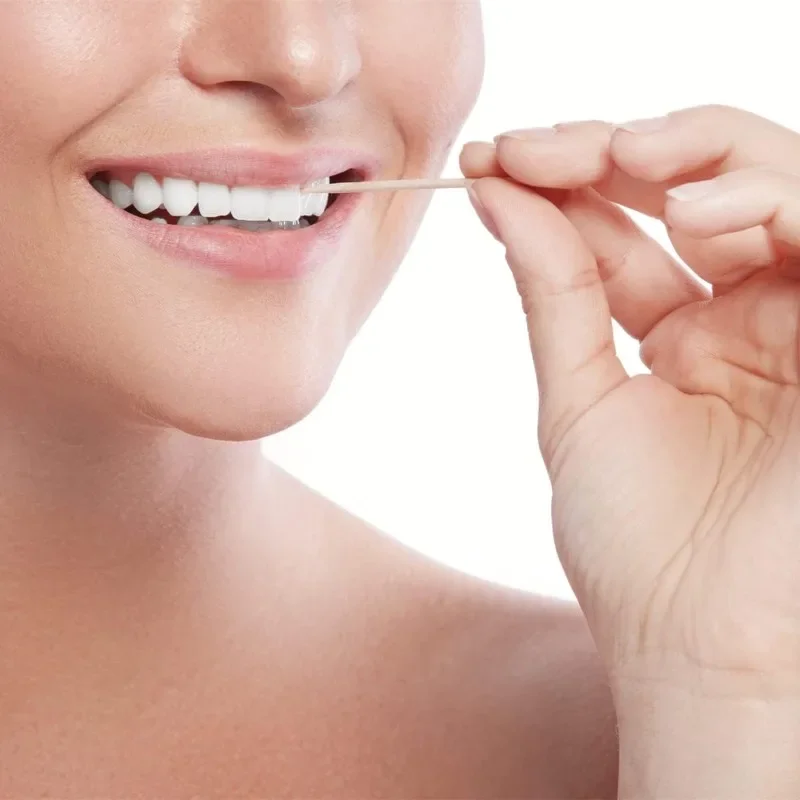 500 шт. двусторонние зубочистки из бамбука