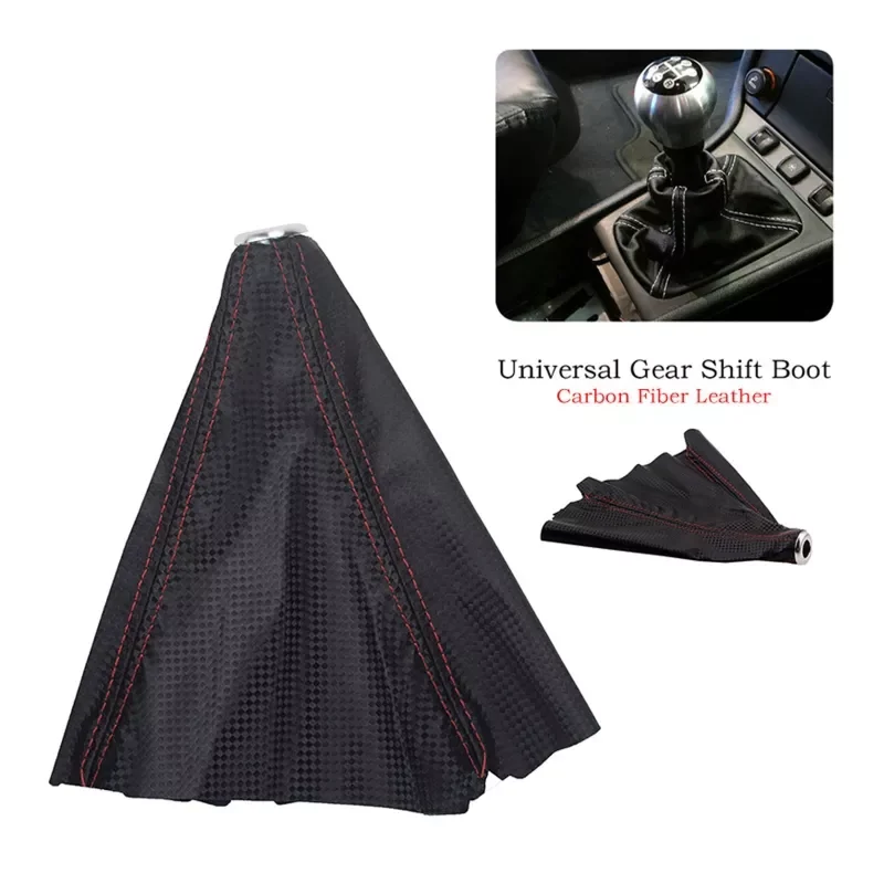 

Customize Car Gear Gaiter Shift Shifter Boot Traditional Red Seams/Blue Seams Universal Shift Knob Boot Dust Cover