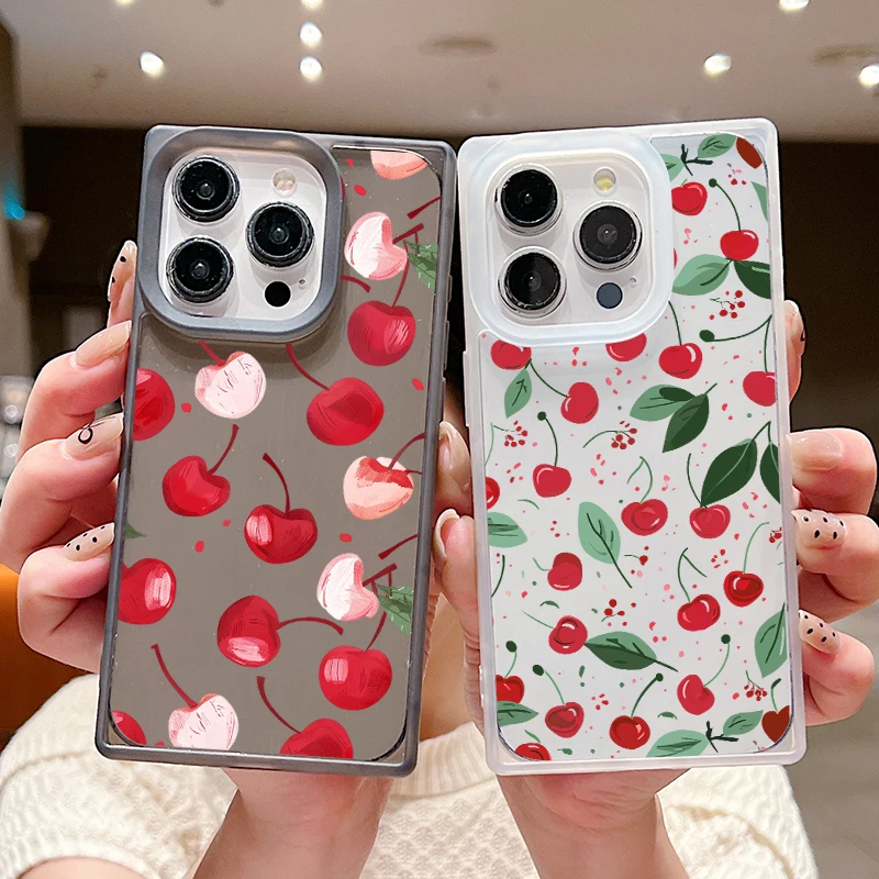 Милый чехол для телефона с рисунком арбуза iPhone 16 15 Pro Max 14 Plus 13 12 11 прозрачный