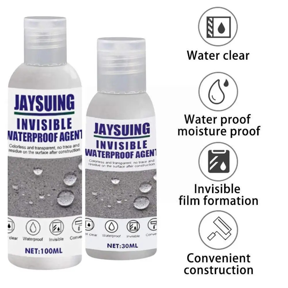 

Invisible Jaysuning waterproof Glue Agent Strong Bonding Anti-Leaking Repair Liquid Spray 30ml Sealant Spray Leak-trapping T1I6