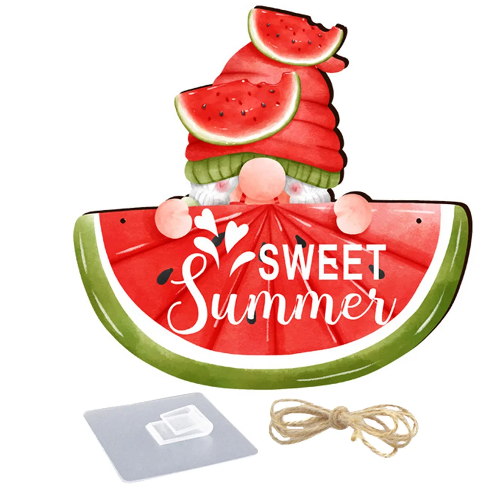 

Bright Premium Adorable Lasting Widely- Summer Wood Sign Indoors Hanging Plaque Summer Decor for Housewarming Gift