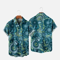 mens shirts fashion hawaiian shirts 3d printed comfortable casual one button short sleeve beach oversized clothes 1