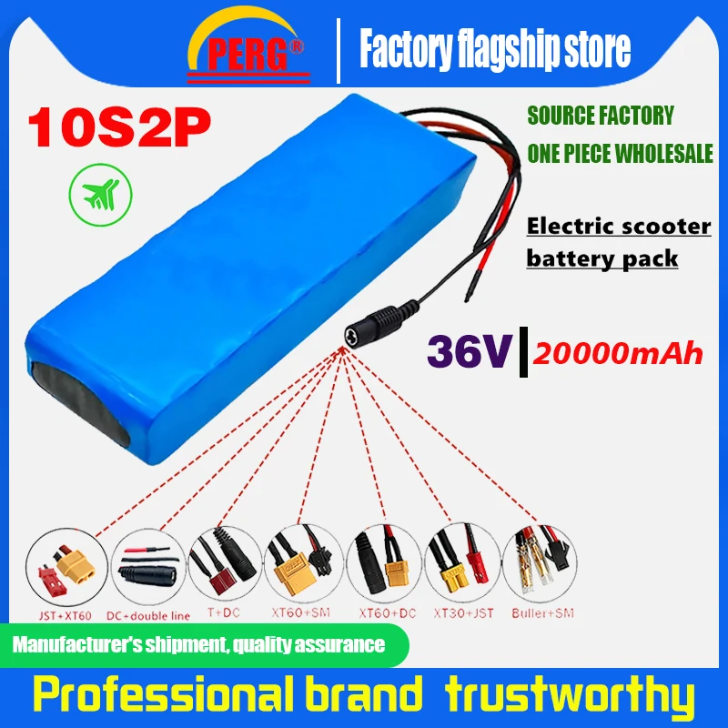 

PERG 10S2P 36V 20000mAh 36V Motorized scooter battery Li Motorized scooter 500W Motorized scooter battery 36V outdoor battery