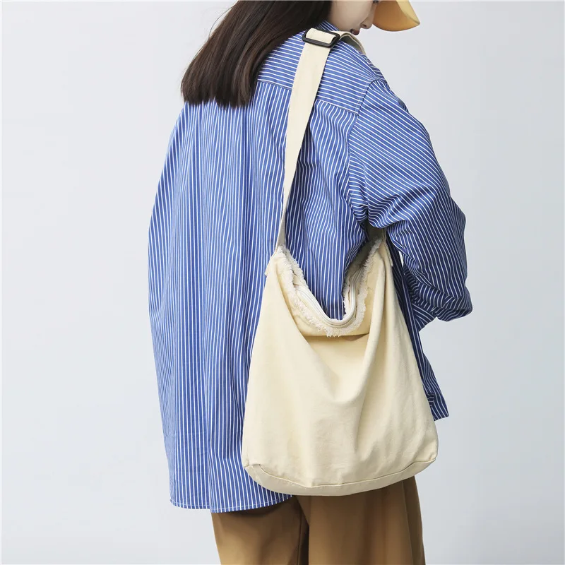 

Новинка 2022, весенние и осенние сумки для покупок, женские повседневные холщовые сумки, Простые Женские однотонные вместительные сумки на пл...