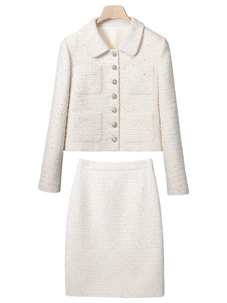 Высококачественный модный костюм новинка весны 2024 элегантный женский короткий