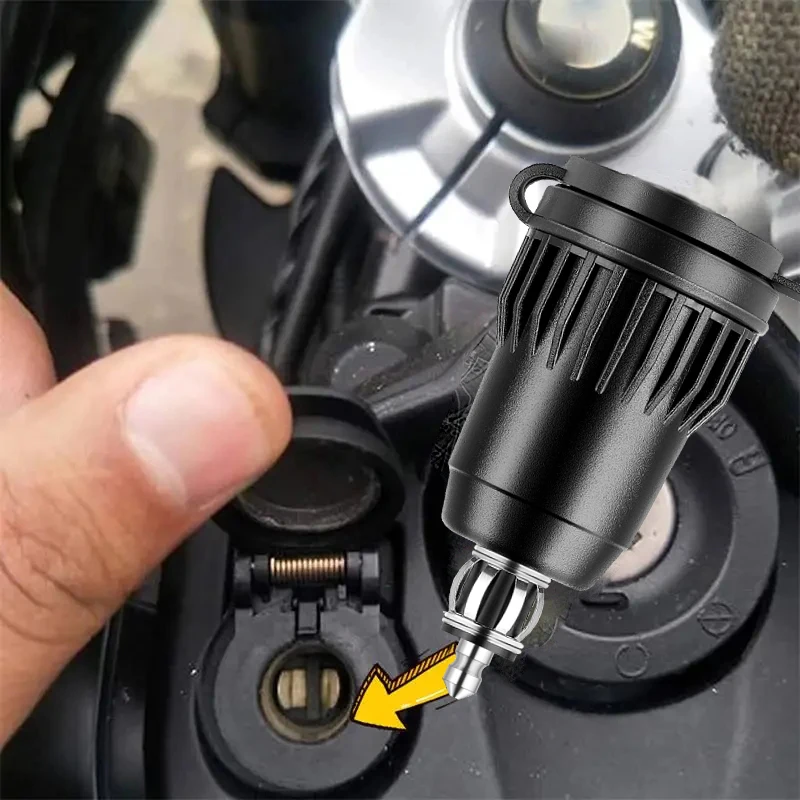 Фото Автомобильная USB-розетка 12В для мотоциклов, быстрая зарядка 3.0, TYPE C, зарядное устройство DIN, адаптер для прикуривателя BMW F 900 X №5