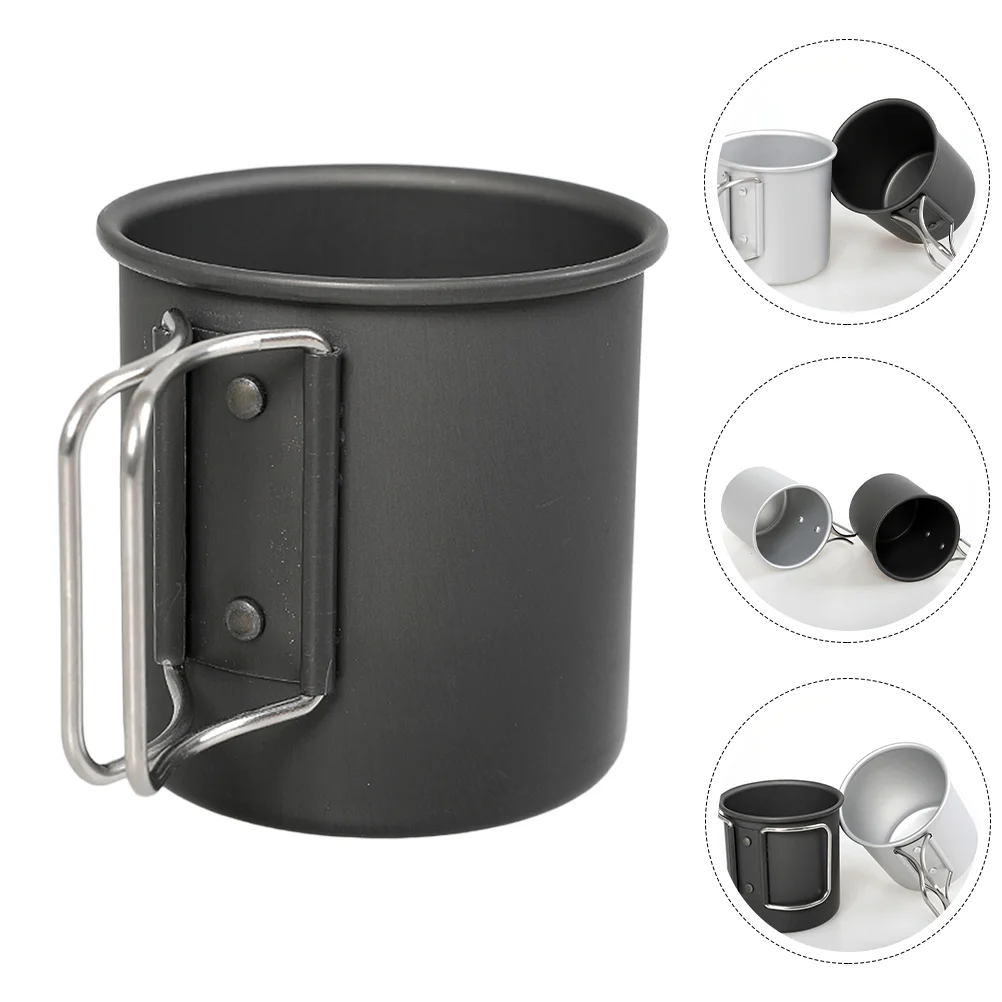 Foldable Camping Water Cup Aluminum Alloy Water Mug Outdoor Coffee Tea Mug for Outdoor