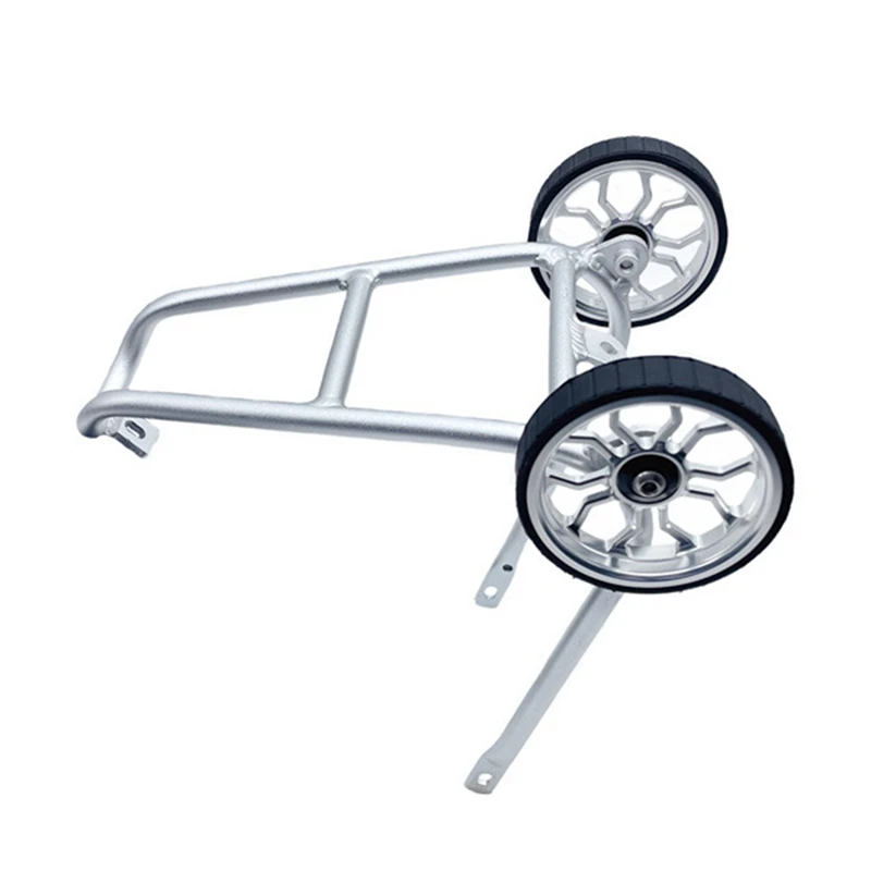 

For Brompton/3Sixty Rear Racks Folding Bike Widen Upgrade Easy Wheel Cargo Racks Bicycle Rack Can Push Bike Rack