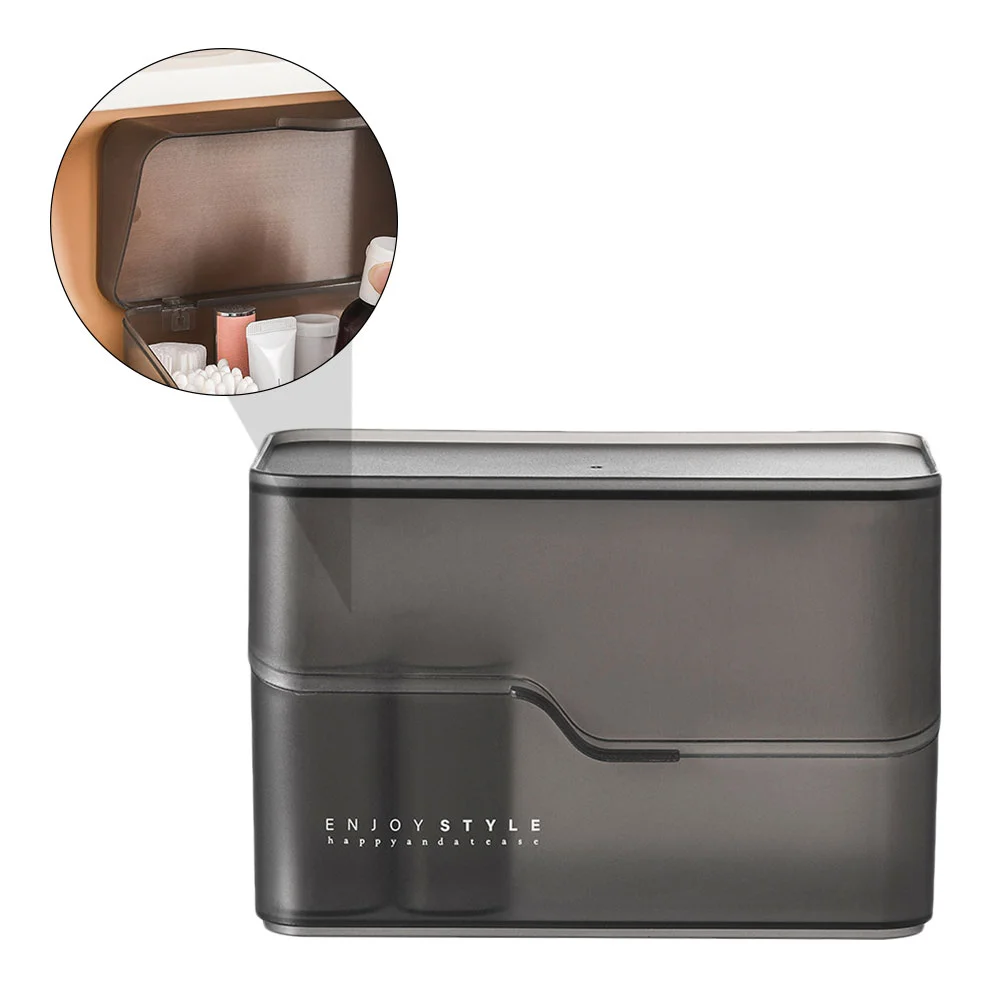 Ящик для хранения органайзер настольный чехол пластиковая полка полки косметики