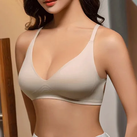 Women's Deep V Bras Traceless Seamless Underwear Push Up Bralette Wireless Backless Bra Beauty Cross Back Sexy Lingerie