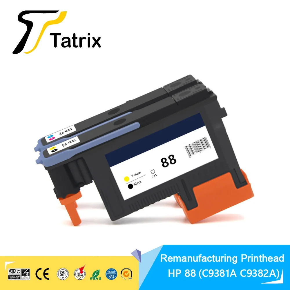 Печатающая головка Tatrix HP 88 C9381A C9382A для Officejet Pro K5400 K550 K8600 L7480 L7550 L7580 L7590 L7650 L7750