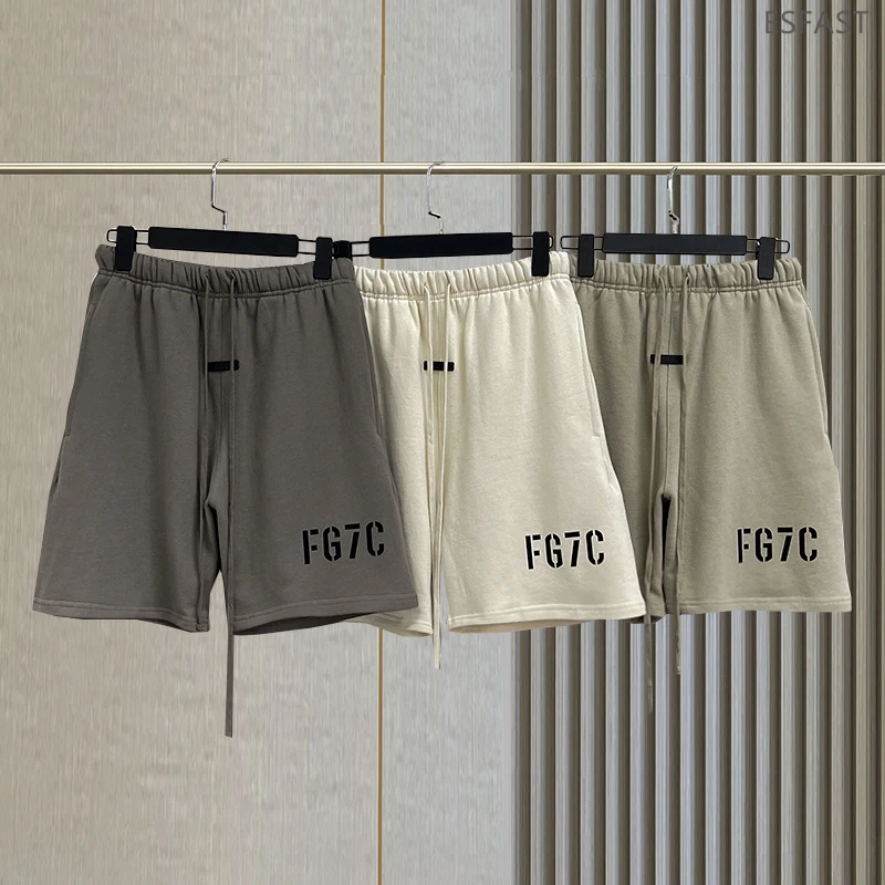 

Essentials 7th Collection Summer FG7C 1:1 Shorts Men Women Hip hop Streetwear Short Fashion Loose 100% Cotton sports Shorts