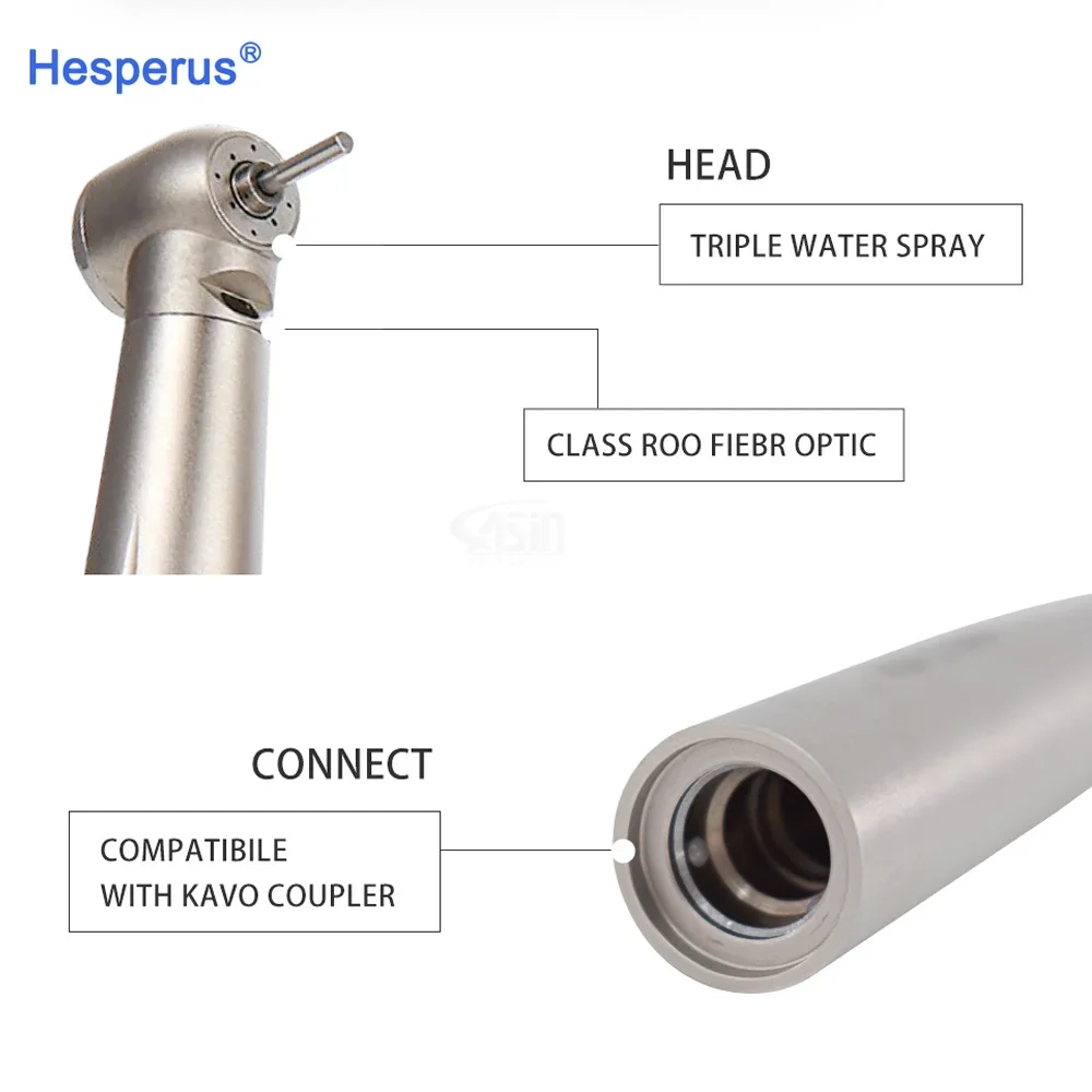 Наборы наконечников Den Tal оптоволоконная турбина высокоскоростная вращающаяся