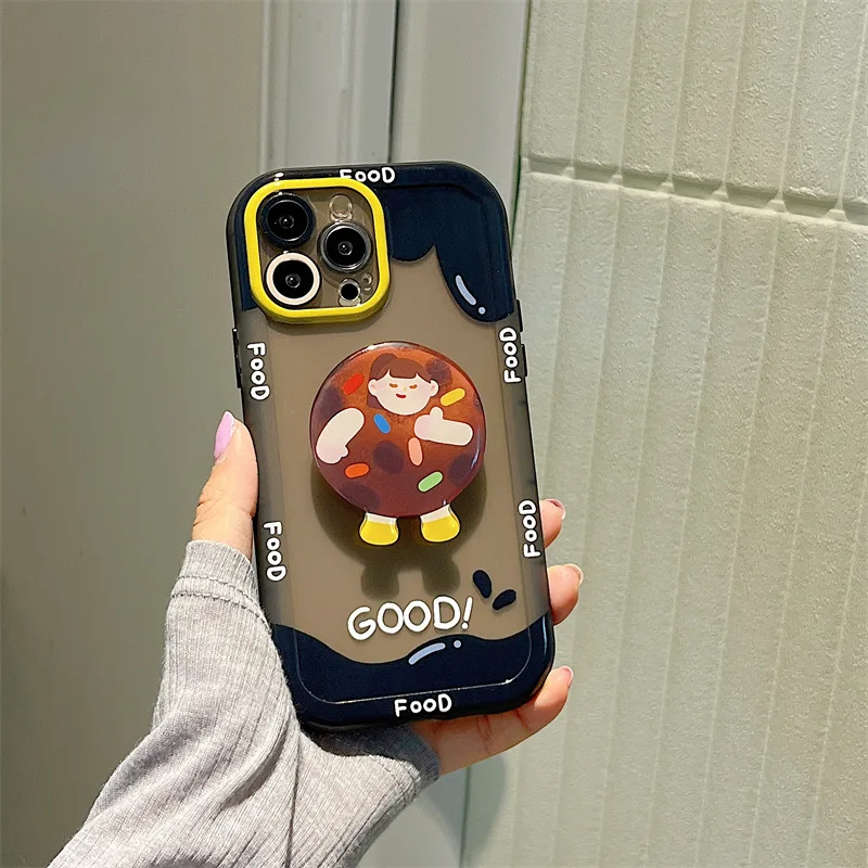

Cartoon Doughnut Girl Phone Case for All Models Apple Huawei OPPO Xiaomi Vivo Samsung Phone Case