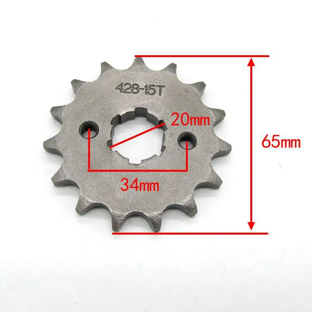 14T 428 Цепь/Крок 20 мм Передняя звездочка для квадроцикла Pit Trail Dirt Bike