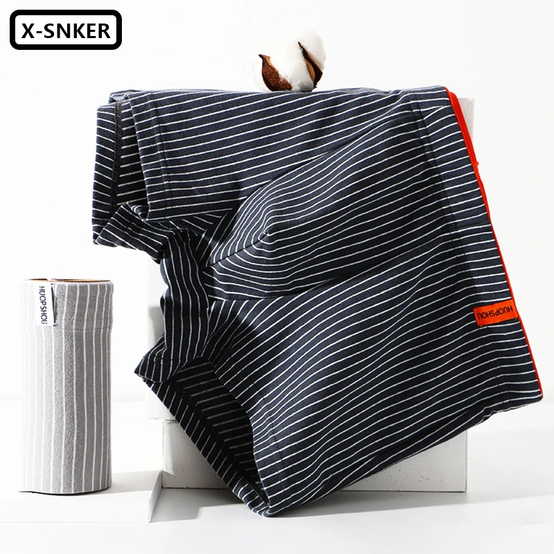 4Pcs Boxers Mens Sexy Stripe Panties Underwear Sexy Knickers for Men Underpants Boxers Briefs Shorts Fashion Cotton Under Wear