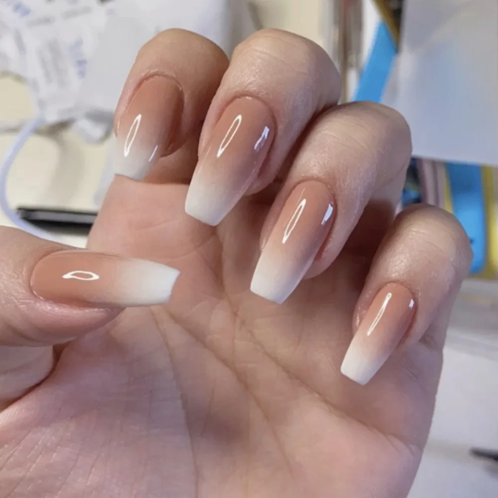 

24Pcs/Box Fake Nails Press On Nails False Nails Free Shipping Nail Tips Sticker Nails Set Press On Nail Art With Glue Sticker